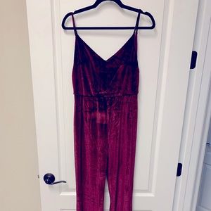 Red Velvet Jumpsuit
